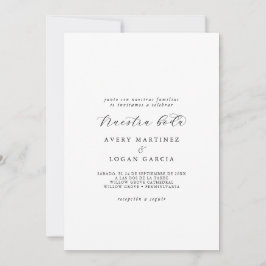 Convite Elegant Script Spain Nuestra Boda