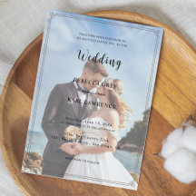 Elegant Simple Customizable Photo Wedding