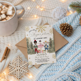 Convite Elegant Sugar Plum Nutcracker Invite