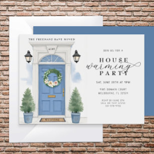 Convite Elegant Watercolor Housearming Party