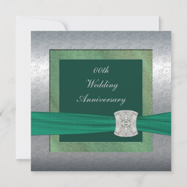 Convite Elegant Wedding Anniversary Party Invitation (Frente)