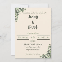 Convite Elegant wedding invitation 