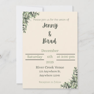 Convite Elegant wedding invitation 
