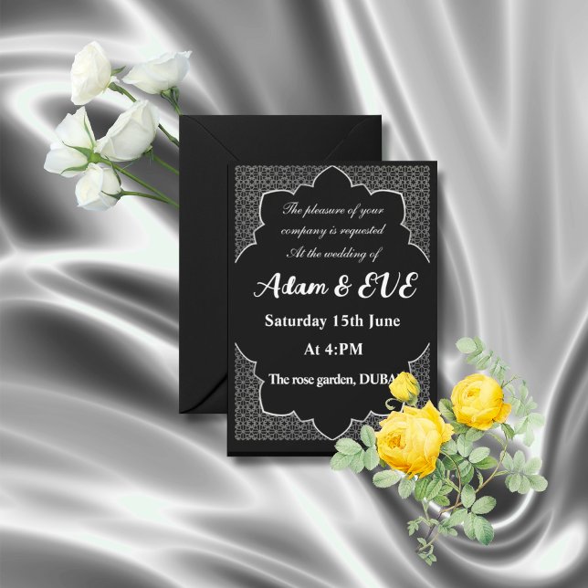 Convite Elegant Wedding Invitation (Criador carregado)