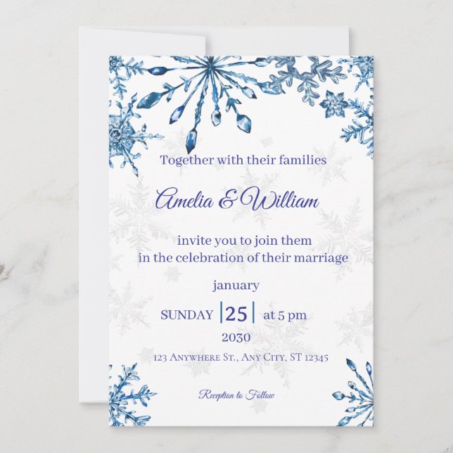 Convite Elegant Wedding Invitation (Frente)