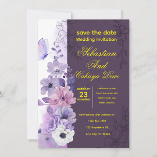 Convite Elegant Wedding Invitation – Classic & Romantic Ce