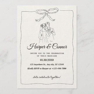 Convite Elegant Wedding Invitation – Customizable