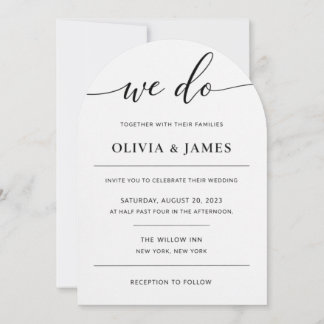 Convite Elegant wedding invitation for you