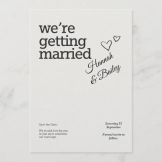 Convite Elegant Wedding Invitation – Personalized