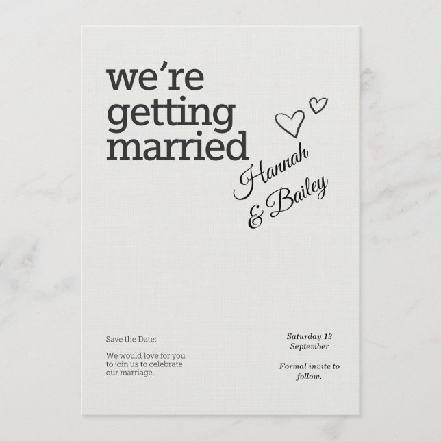 Convite Elegant Wedding Invitation – Personalized (Frente)