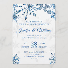 Convite Elegant  Wedding Invitation - Stylish weeding card