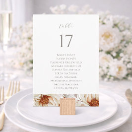 Convite Elegant Wedding Table Seating Sign