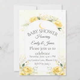 Convite Elegant Yellow Daffodil Baby Shower Invitation