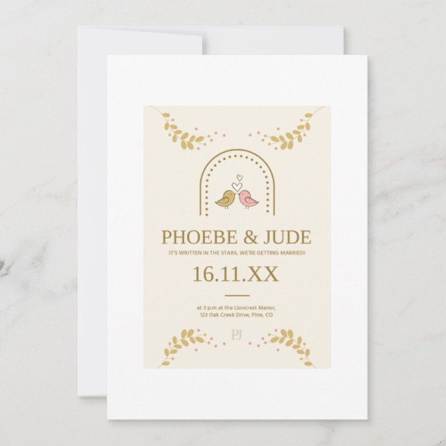 Convite Elegante (Frente)