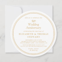 Elegante 50º Aniversário de Casamento