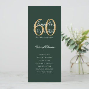 Convite Elegante 60º Programa de Festas de aniversário Ver