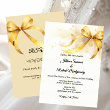 Elegante Acessório de Fita Dourada Casamento