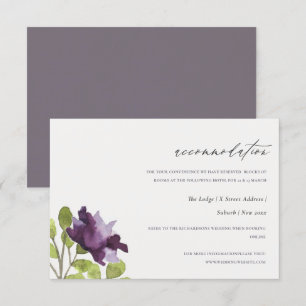 Convite ELEGANTE ACOMODAÇÃO FLORAL EM Aquarela AZUL OURO