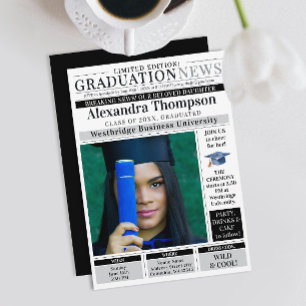 Convite Elegante Aluno de Pós-Graduação em Jornalismo Únic