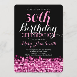 Convite Elegante aniversário de 30 anos