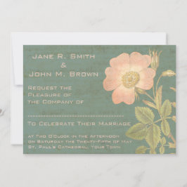 Convite Elegante Antiquado Vintage Verdigris Patina