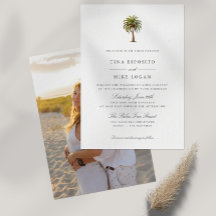 Elegante Aquarela Palmeira tropical Foto Exótica