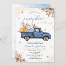 Elegante Aquarela um doce pequeno abóbora Bebê Sho