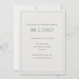 Convite Elegante Art Déco Aniversário