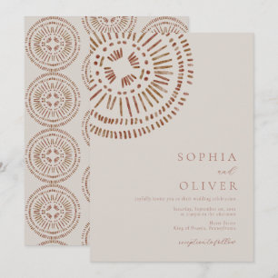 Convite Elegante Arte Aquarela Decó Tropical Casamento