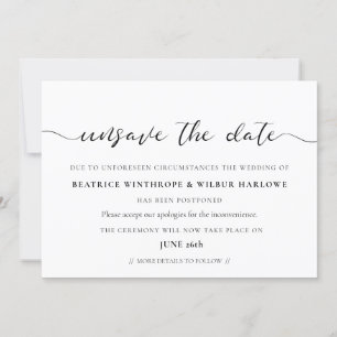 Convite Elegante atualização romântica de casamento para d