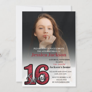 Convite Elegante Blush Girly Pink Makeup Doce Dezesseis