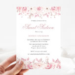 Convite Elegante Blush Watercolor Floral Rosas Sweet 16<br><div class="desc">Rosas Florais Elegantes Blush Watercolor Sweet 16 Convite Consulte nossa loja para ver muito mais Convites de Casamento e itens correspondentes.</div>
