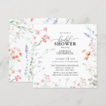 Elegante Boho Wildflower Chá de panela