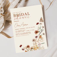 Elegante Boho Wildflower Meadow Chá de panela
