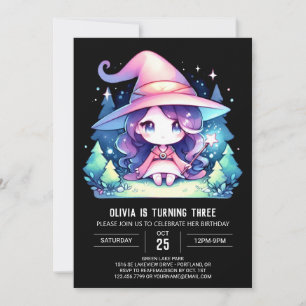 Convite Elegante Boho Wizard Birthday