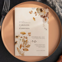 Elegante Boho Woodland Queda Janto de Ensaio Flora