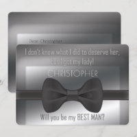 Elegante Bowtie Você Será Meu Melhor Homem