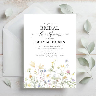 Convite Elegante Bridal Luncheon Wildflower