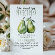 Elegante Brunch Greenery Perfect Pear Chá de panel