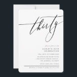 Convite ELEGANTE Calliografia - 30 preto mínimo<br><div class="desc">por kat massard / WWW.SIMPLYSWEETPAPERIE.COM Adorem o design,  mas gostariam de ver algumas mudanças - outro esquema de cores,  produto,  adicionar uma fotografia ou adaptar para uma ocasião diferente - sem preocupações,  simplesmente contactem-me,  kat@simplysweetPAPERIE.com Tenho o prazer de ajudar!</div>