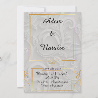 Convite élégante carte d'invitation