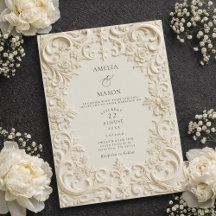 Elegante Casamento Barroco no Estilo Relevo em Mar
