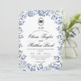 Convite Elegante Casamento da Era Regência
