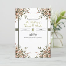 Elegante Casamento de Canto Floral em Verde Oliva 