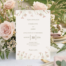 Elegante Casamento Minimalista com Flores Silvestr