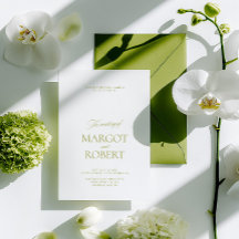 Elegante Casamento Moderno em Verde Oliva e Branco