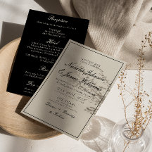 Elegante Casamento Preto e Branco Old Money Tudo e