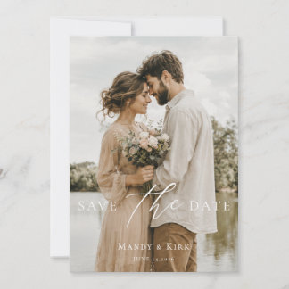 Convite Elegante Casamento Romântico Salve a Data