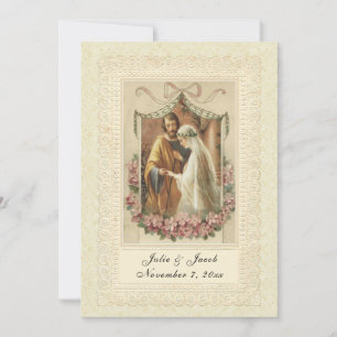 Convite Elegante católico tradicional