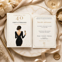 Elegante Celebração de Aniversário Fabuloso